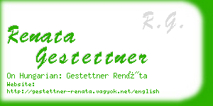renata gestettner business card
